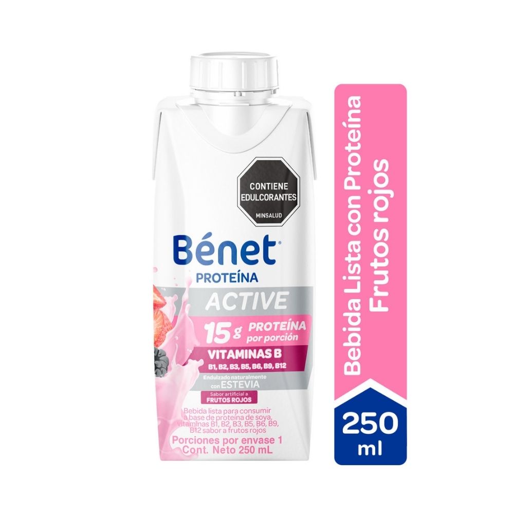 BENET ACTIVE LIQUIDO FRUTOS ROJOS FRASCO 250 ML
