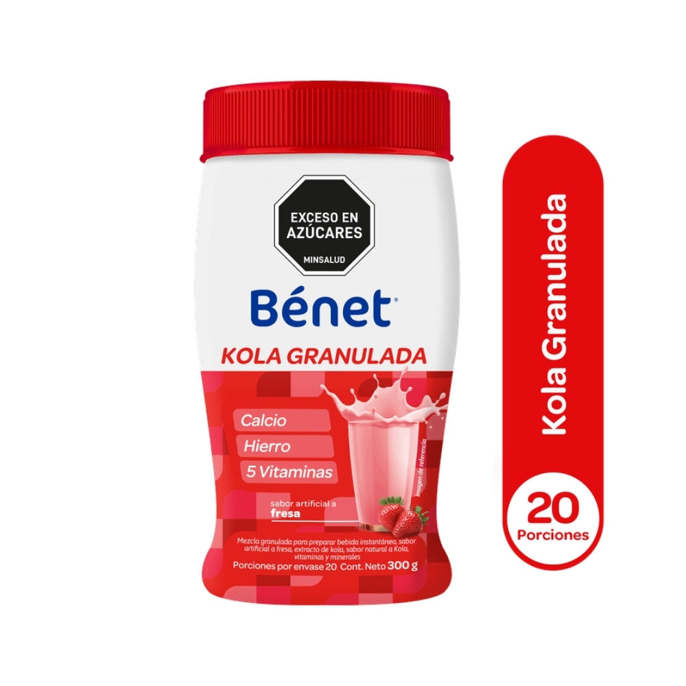BENET KOLA GRANULADA FRESA POTE 300 G