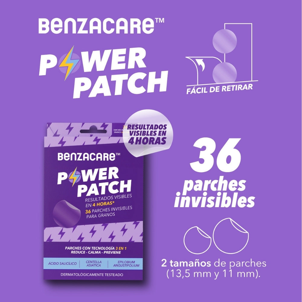 BENZACARE POWER PATCH PARCHES CAJA X 36 UNDS