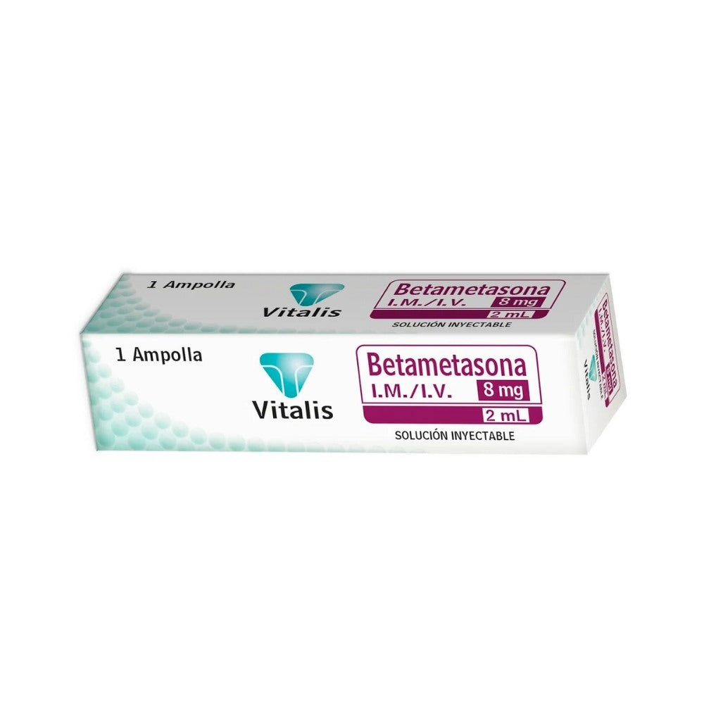 BETAMETASONA VITALIS SOLUCION INYECTABLE 8 MG/2 ML CAJA X 1 UND