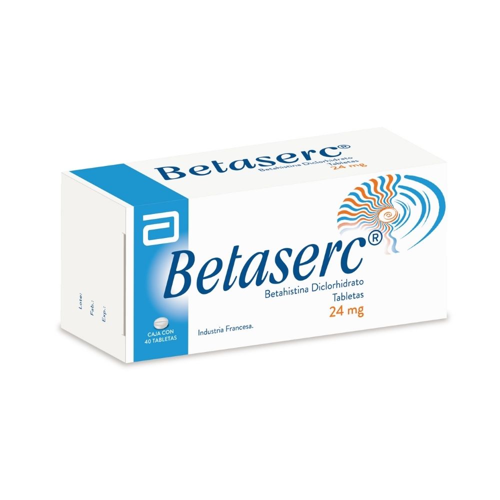 BETASERC TABLETA 24 MG CAJA X 40 UNDS