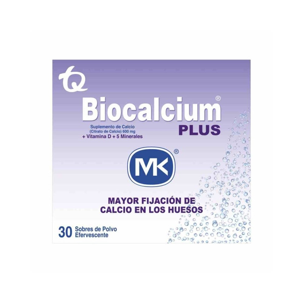 BIOCALCIUM PLUS SOBRES 600 MG CAJA X 30 UNDS