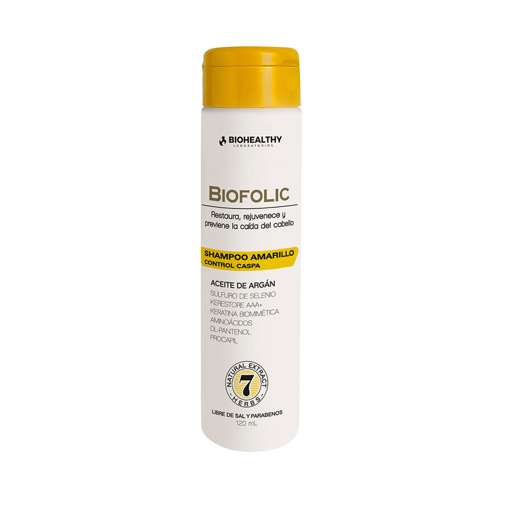 BIOFOLIC SHAMPOO AMARILLO FRASCO 120 ML