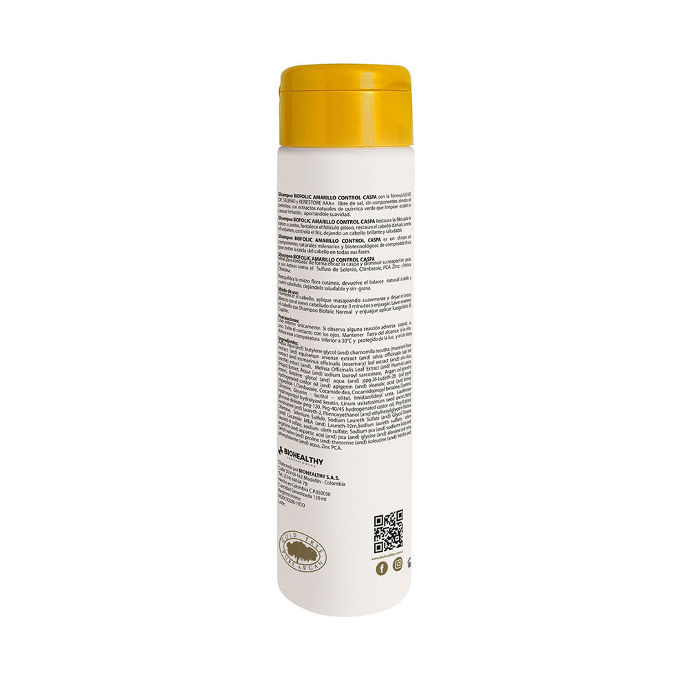 BIOFOLIC SHAMPOO AMARILLO FRASCO 120 ML