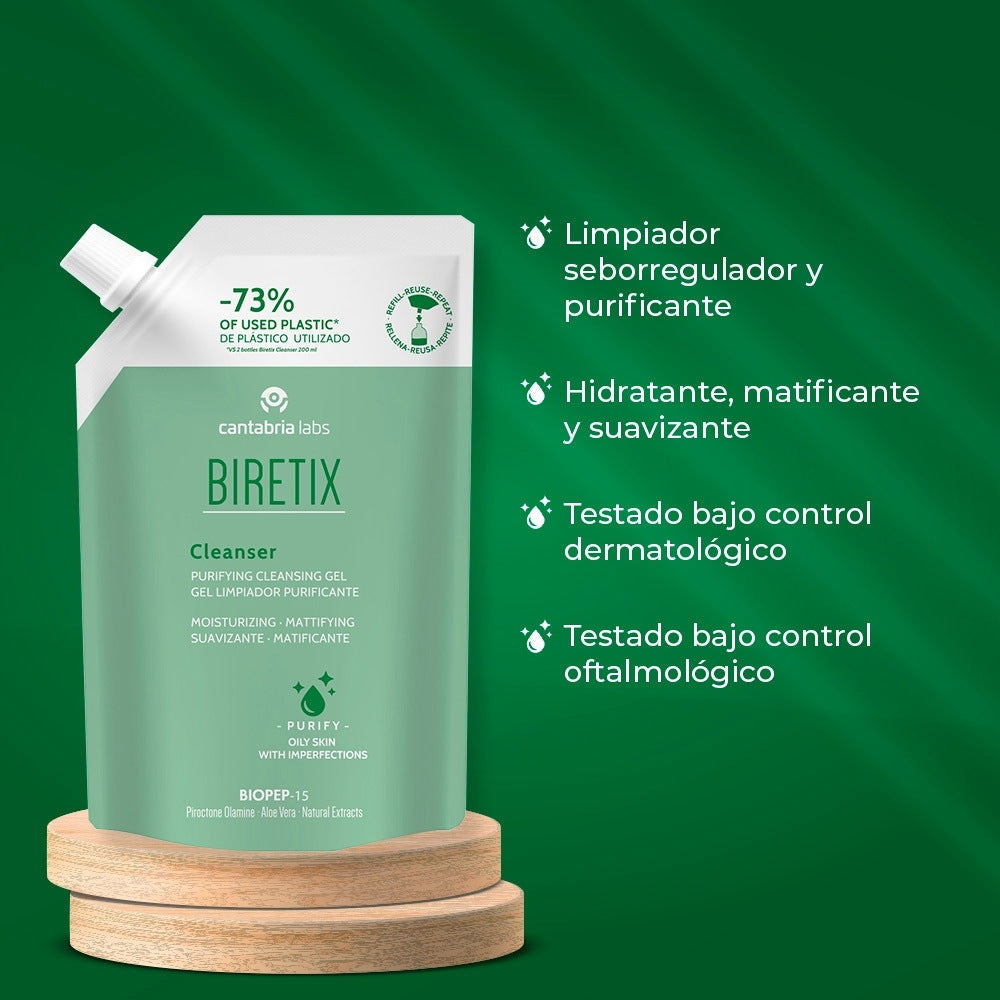 BIRETIX CLEANSER GEL LIMPIADOR BOLSA 400 ML