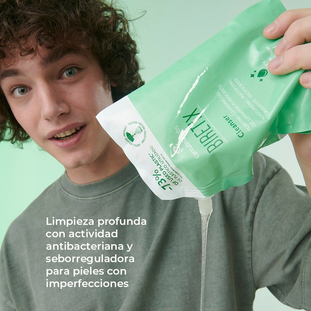 BIRETIX CLEANSER GEL LIMPIADOR BOLSA 400 ML