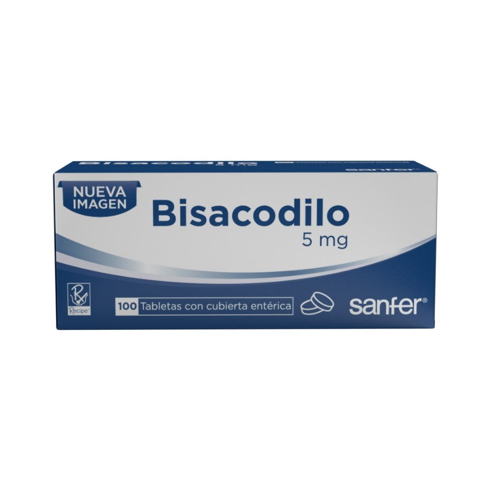 BISACODILO TABLETAS RECUBIERTAS 5 MG CAJA X 100 UNDS