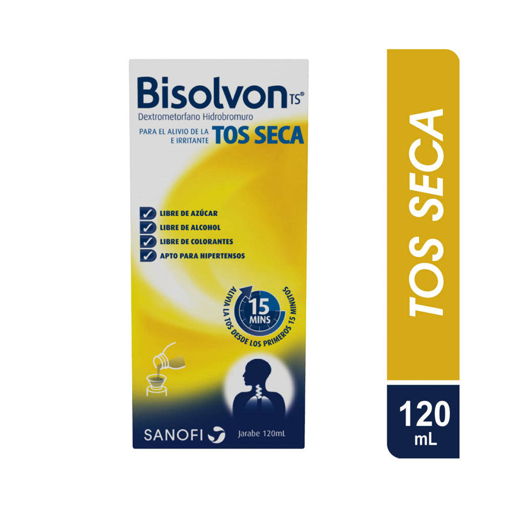 BISOLVON TOS SECA JARABE VAINILLA FRASCO 120 ML