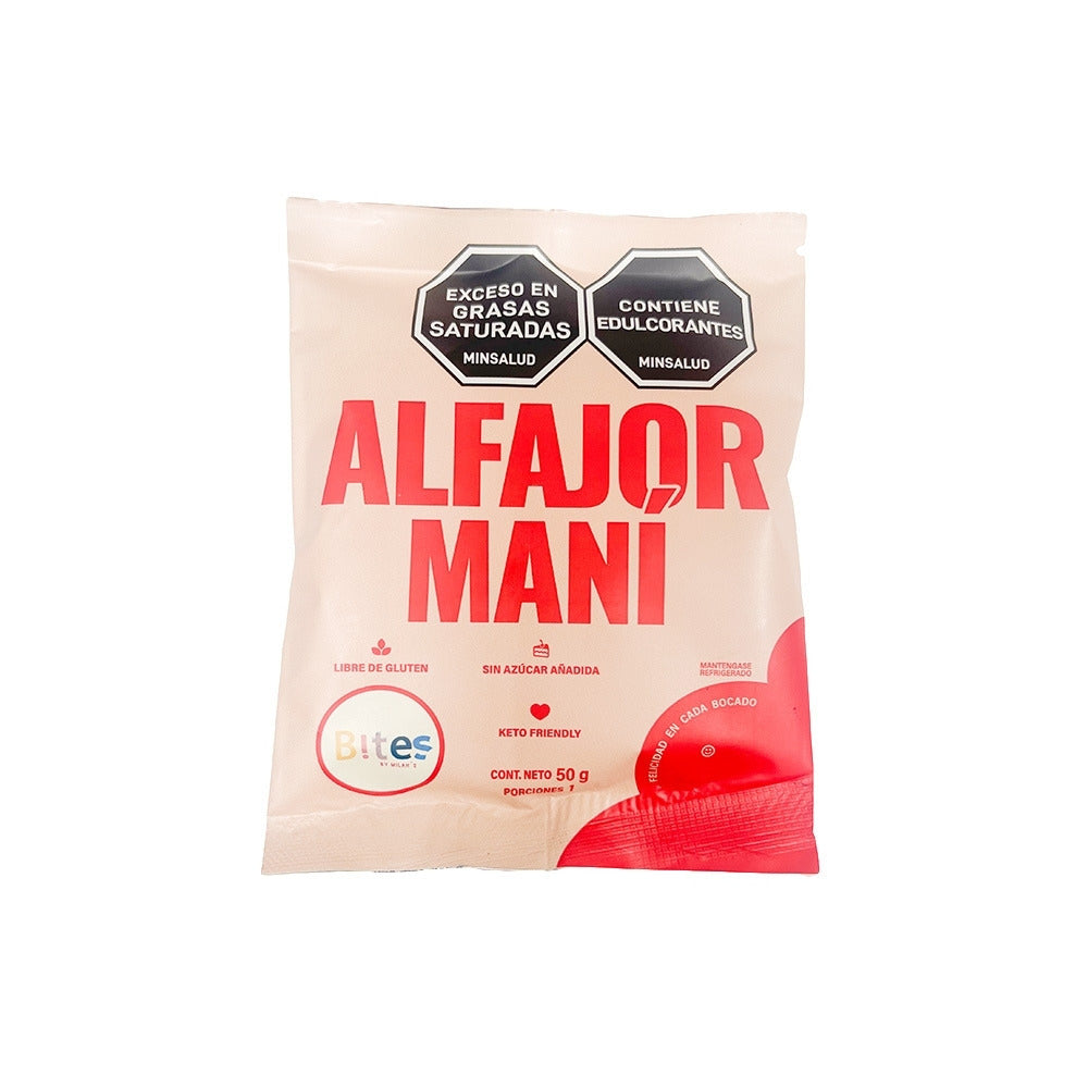 BITES ALFAJOR DE MANÍ BOLSA 50 G