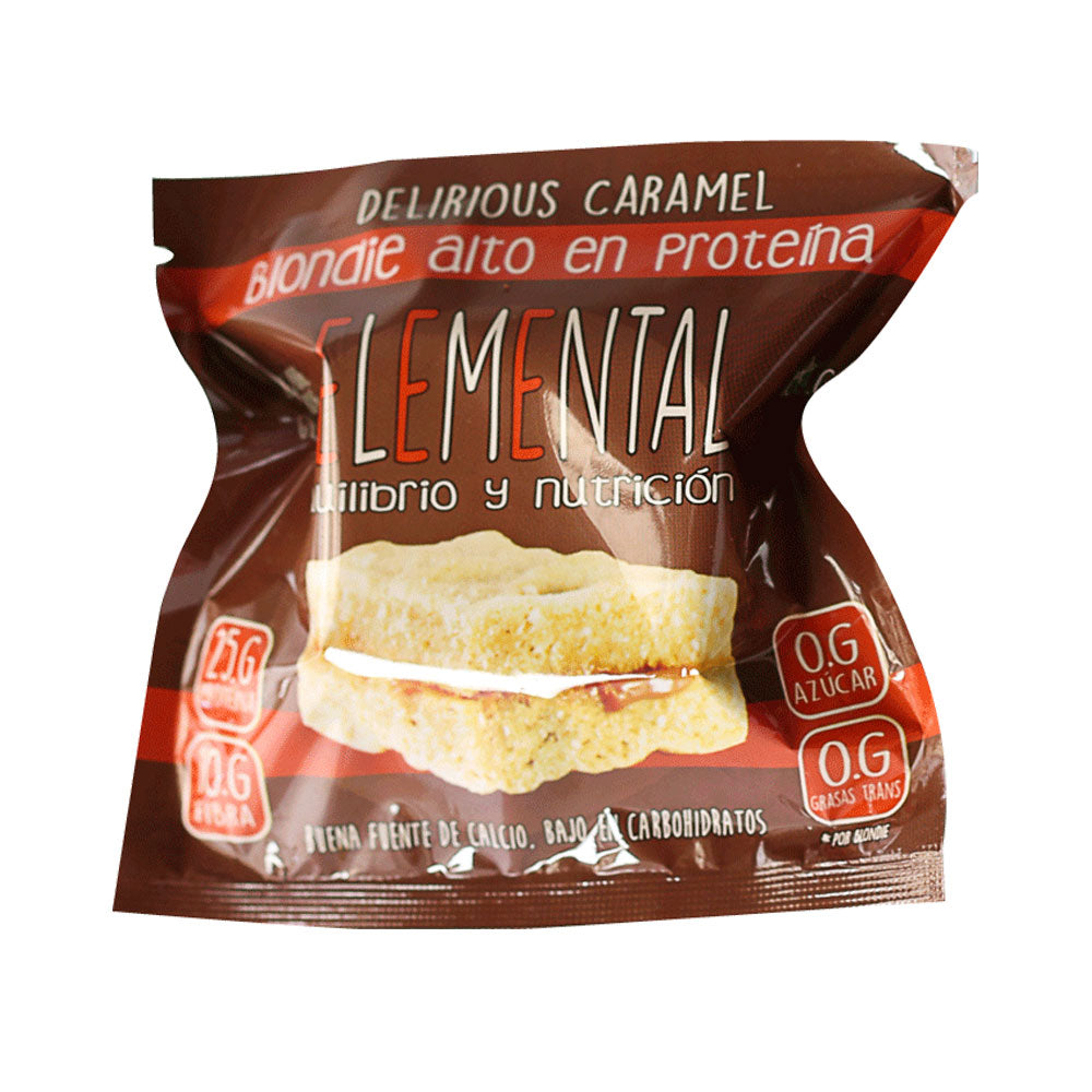 BLONDIE PROTEINA ELEMENTAL DELIRIUS CARAMEL BOLSA 100 G