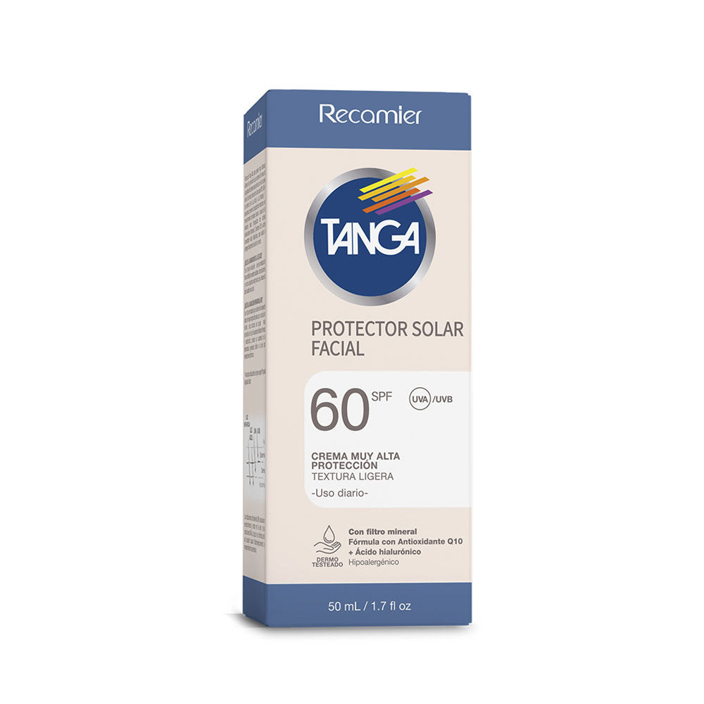BLOQUEADOR FACIALTANGA CREMA SPF 60 FRASCO 50 ML