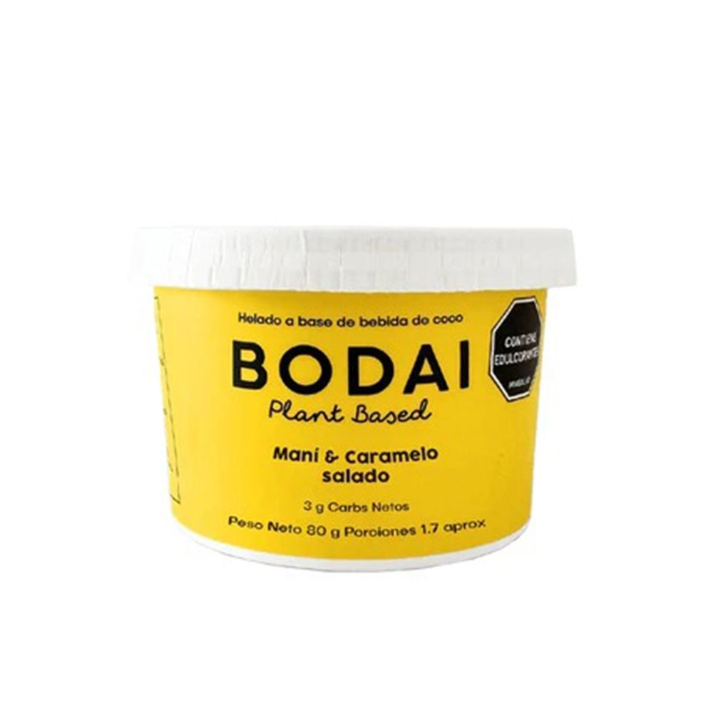  BODAI HELADO MANI Y CARAMELO SALADO POTE 80 G