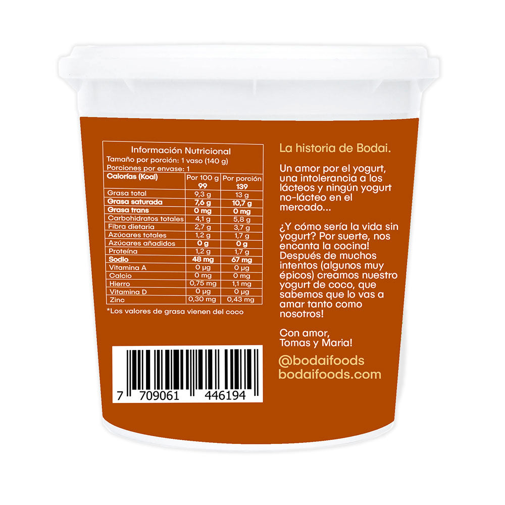 BODAI YOCOCO YOGURT CHOCOLATE FRASCO 140 G