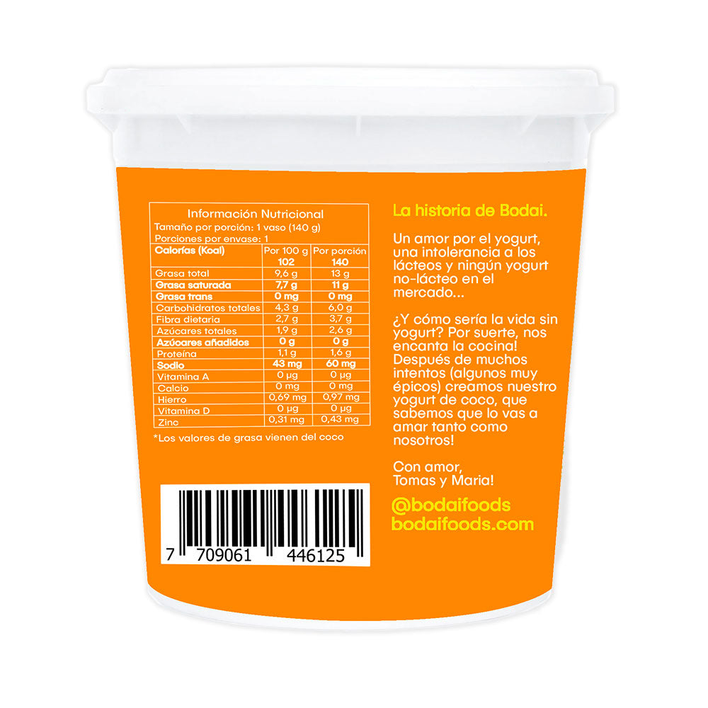 BODAI YOCOCO YOGURT MANGO-MARACUYA FRASCO 140 G