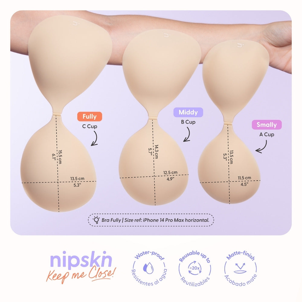 BRASIER INVISIBLE NIPSKIN ADHESIVO DE SILICONA LATTE COPA C X 1 UND