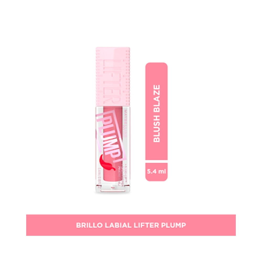 BRILLO LABIAL MAYBELLINE LIFTER PLUMP GLOSS BLUSH BLAZE TUBO 5.4 ML