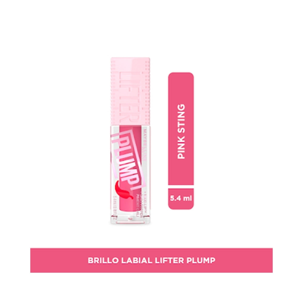 BRILLO LABIAL MAYBELLINE LIFTER PLUMP GLOSS PINK STING TUBO 5.4 ML