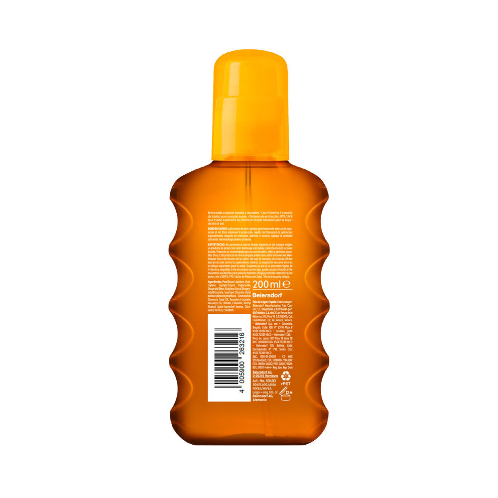 BRONCEADOR NIVEA SUN SPF 6 SPRAY 200 ML