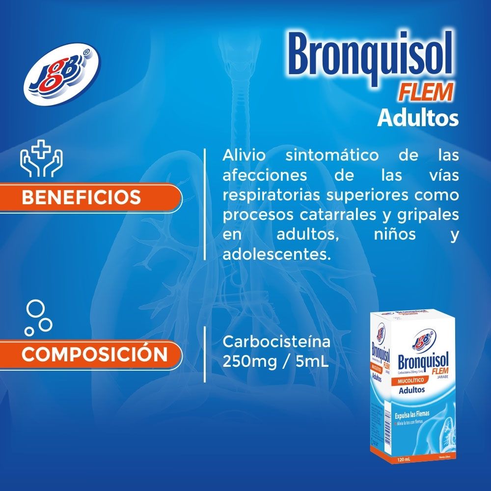 BRONQUISOL FLEMA ADULTOS JARABE FRASCO 120 ML