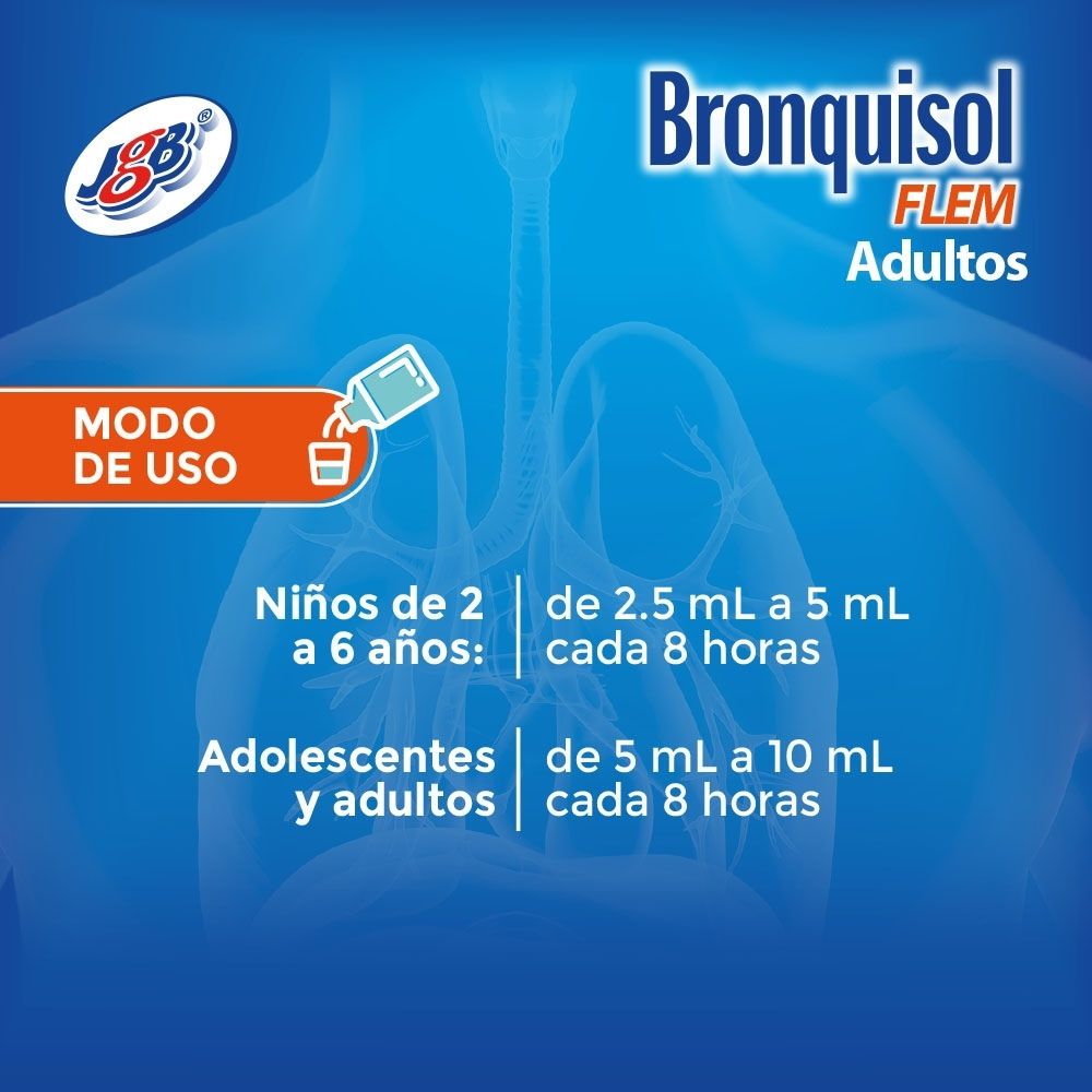 BRONQUISOL FLEMA ADULTOS JARABE FRASCO 120 ML