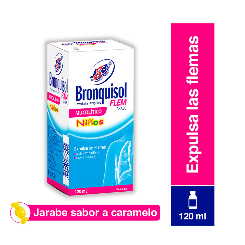 BRONQUISOL FLEMA NIÑOS JARABE FRASCO 120 ML