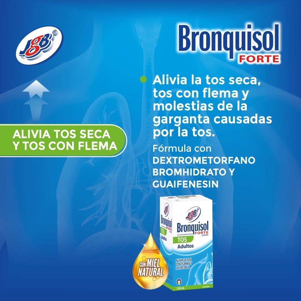 BRONQUISOL TOS SECA ADULTO JARABE FRASCO 120 ML