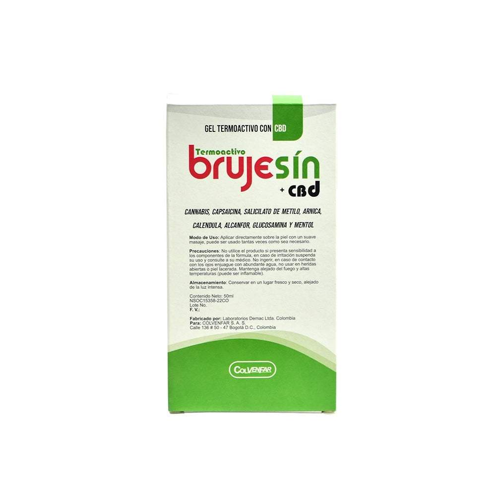 BRUJESIN CBD GEL TOPICO TERMOACTIVO CAJA 50 ML