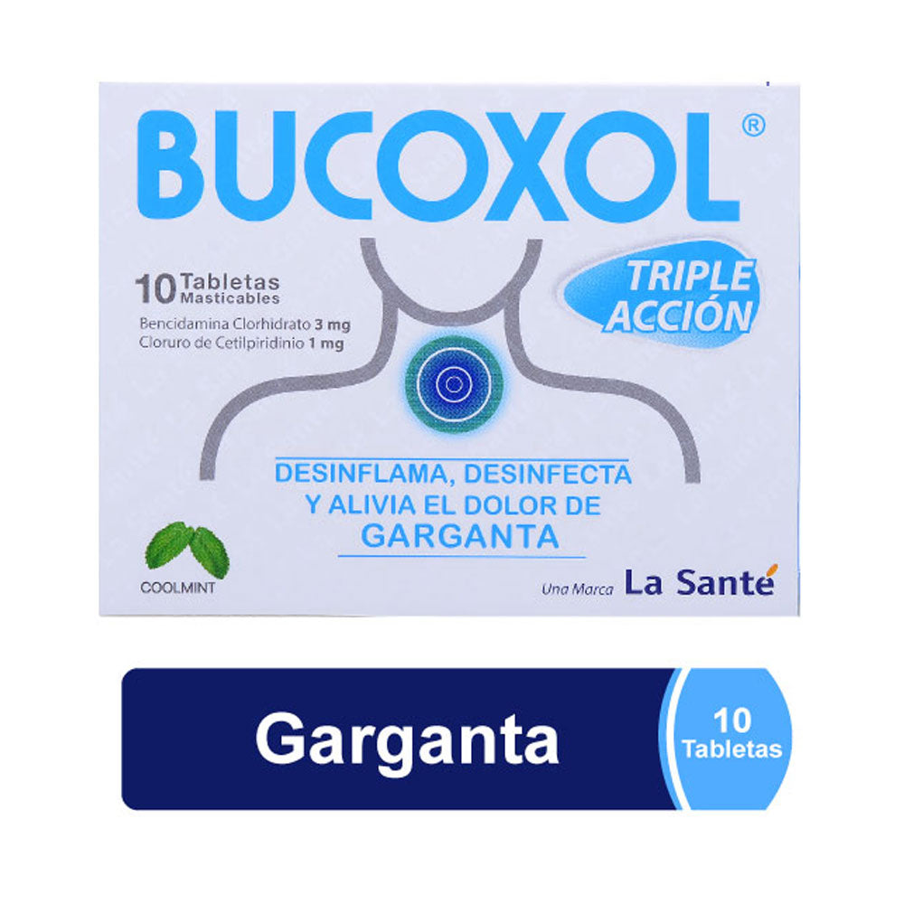 BUCOXOL T. MASTICABLES CAJA X 10 UNDS