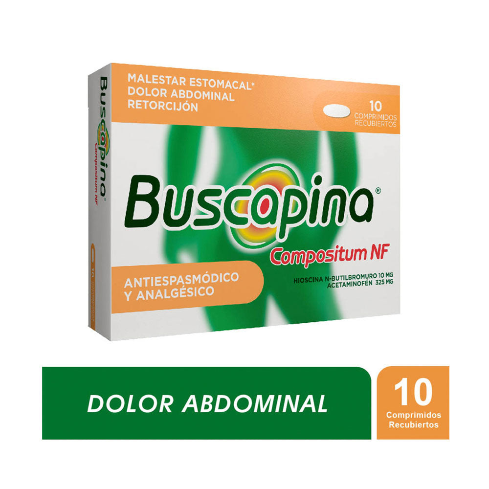 BUSCAPINA COMPOSITUM NF COMPRIMIDOS CAJA X 10 UNDS