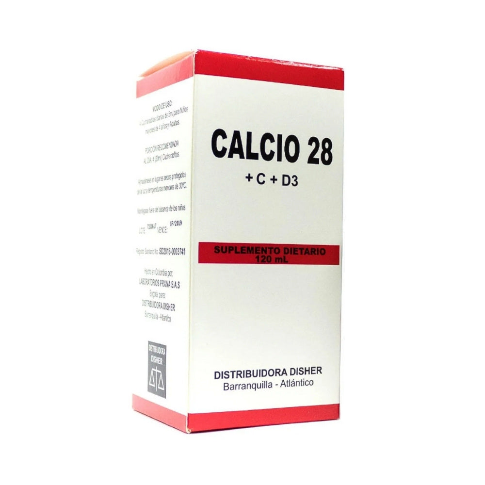 CALCIO 28 JARABE FRASCO 120 ML