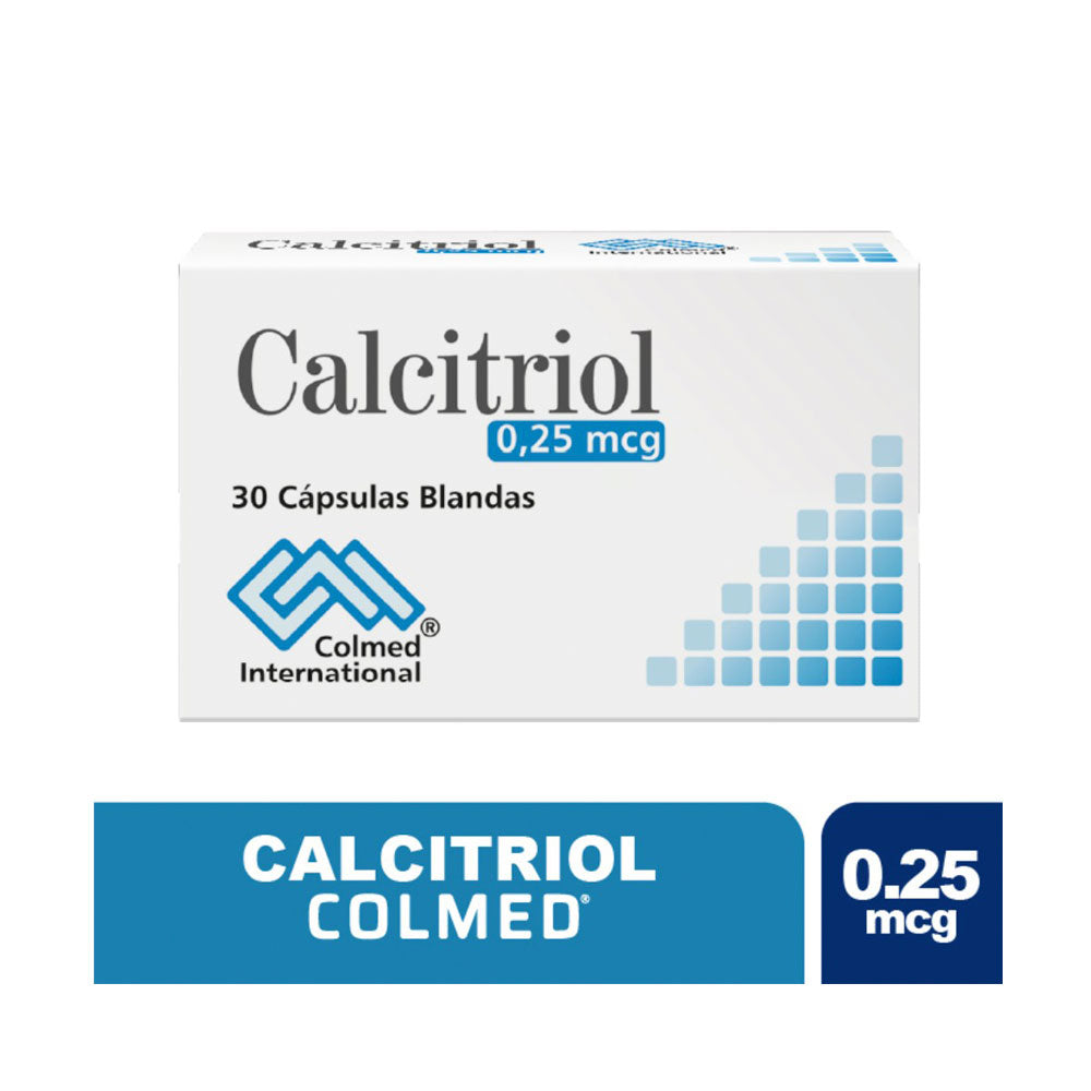 CALCITRIOL PROCAPS CAPSULAS 0.25 MCG CAJA X 30 UNDS