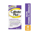 CALTRATE PLUS TABLETAS 600 MG CAJA X 30 UNDS