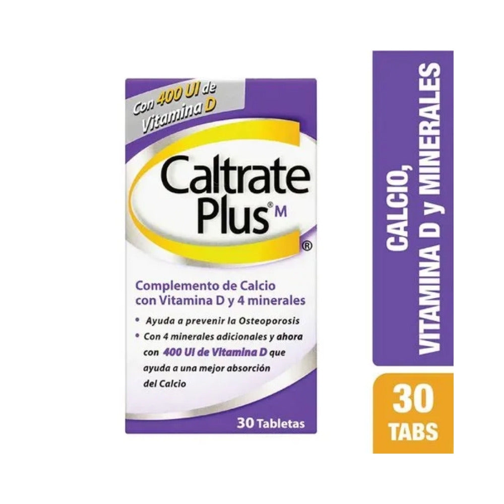 CALTRATE PLUS TABLETAS 600 MG CAJA X 30 UNDS