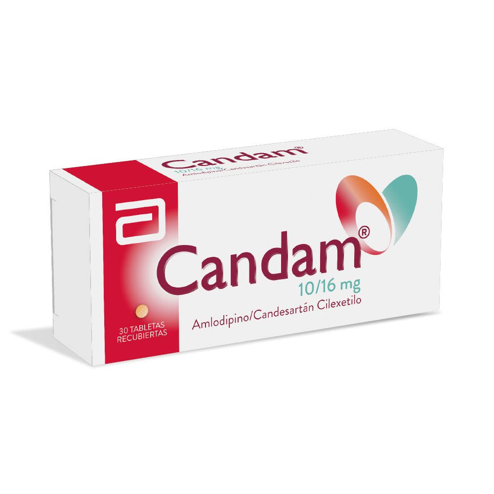 CANDAM TABLETAS 10/16 MG CAJA X 30 UNDS