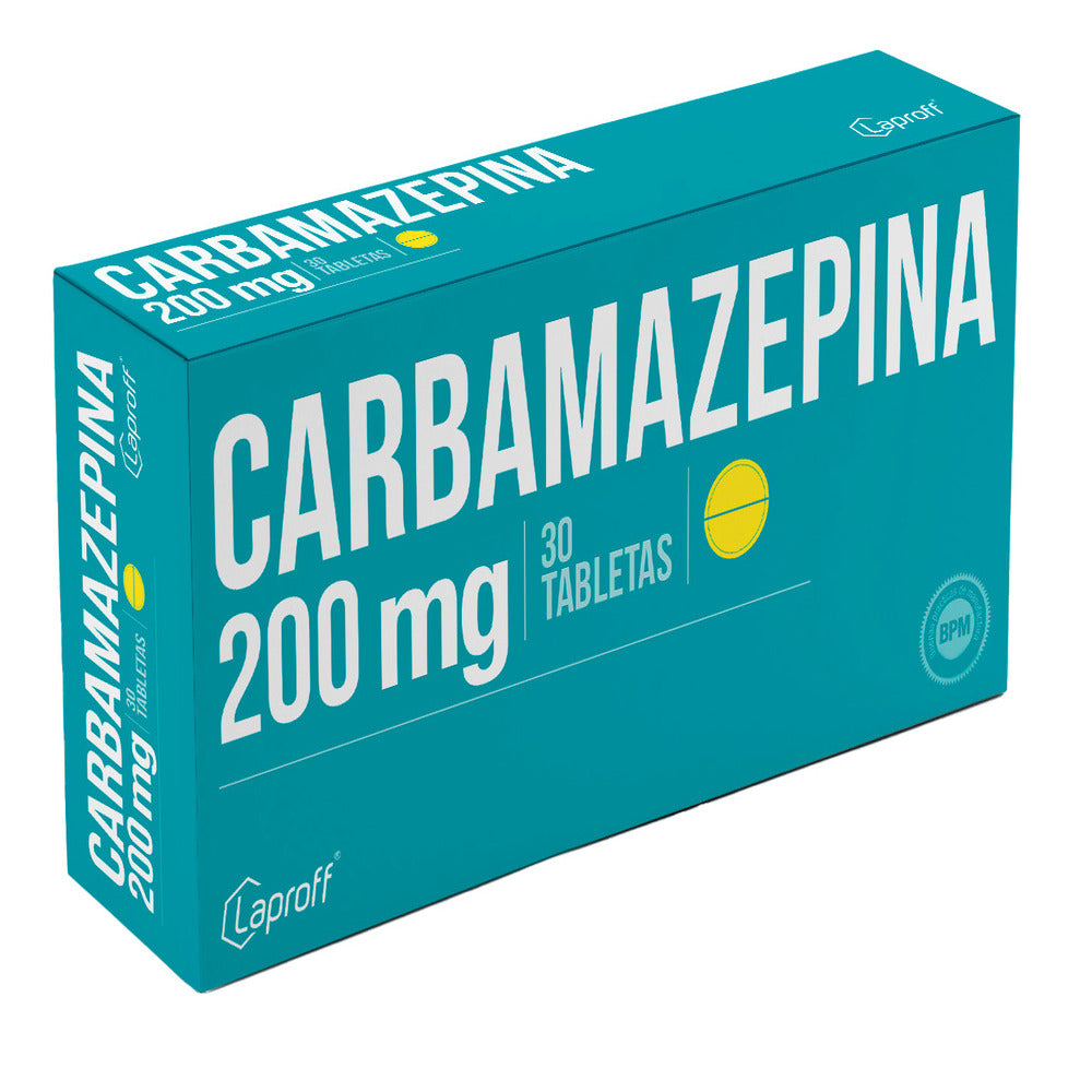 CARBAMAZEPINA LAPROFF TABLETAS 200 MG CAJA X 30 UNDS