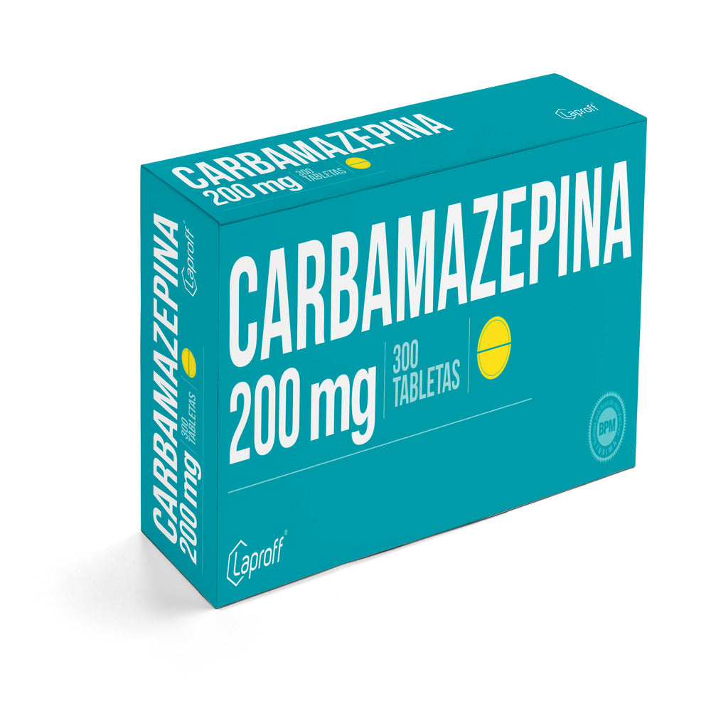CARBAMAZEPINA LAPROFF TABLETAS 200 MG CAJA X 300 UNDS