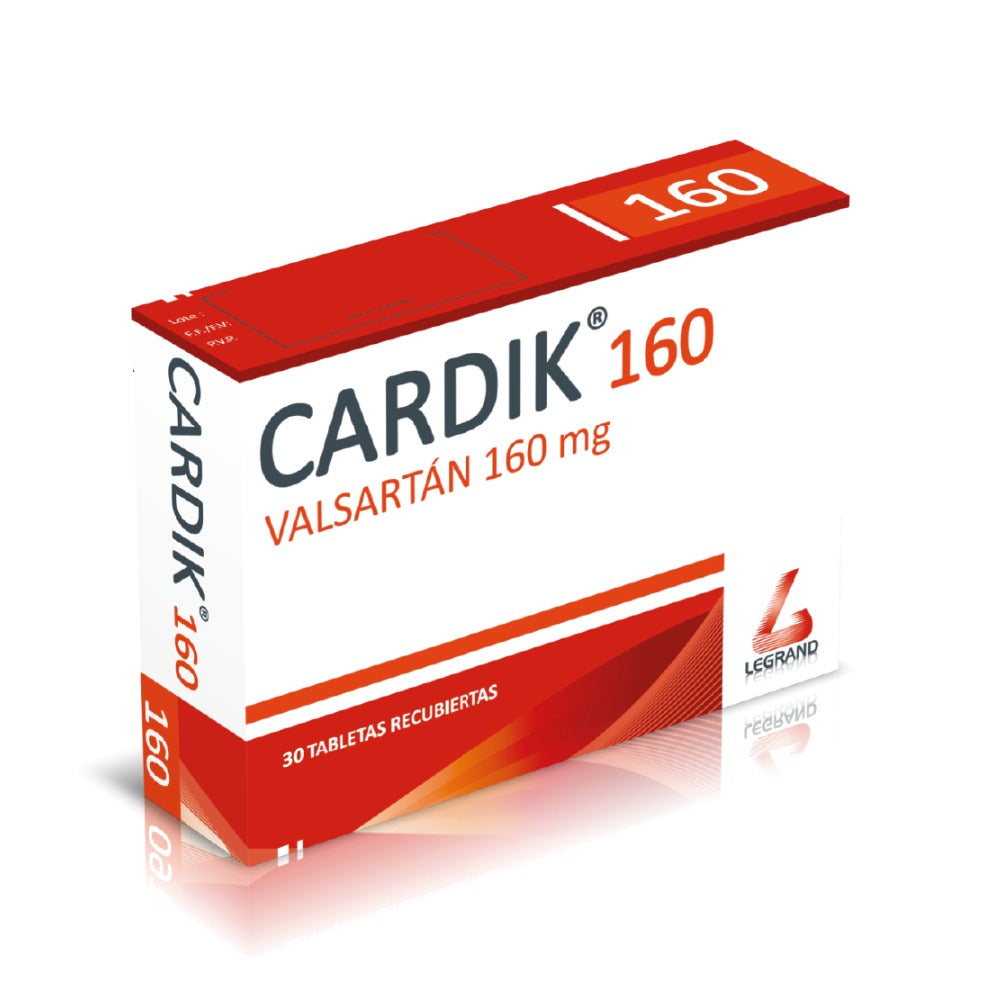 CARDIK TABLETAS 160 MG CAJA X 30 UNDS
