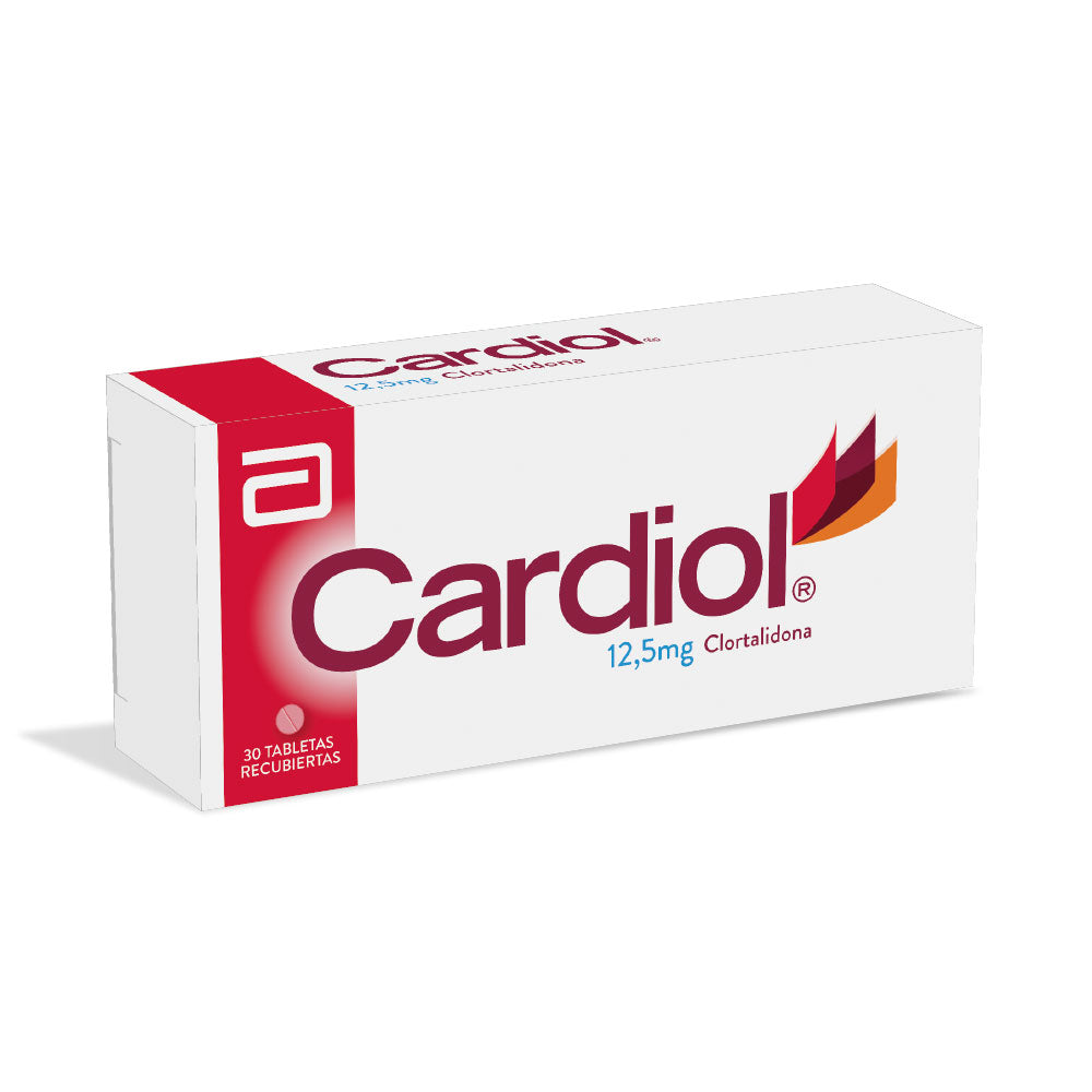 CARDIOL TABLETAS 12.5MG CAJA X 30 UNDS