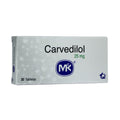CARVEDILOL MK(RG) TABLETAS 25 MG CAJA X 30 UNDS