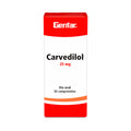 CARVEDILOL WINTHROP (RG) TABLETAS 25 MG CAJA X 30 UNDS