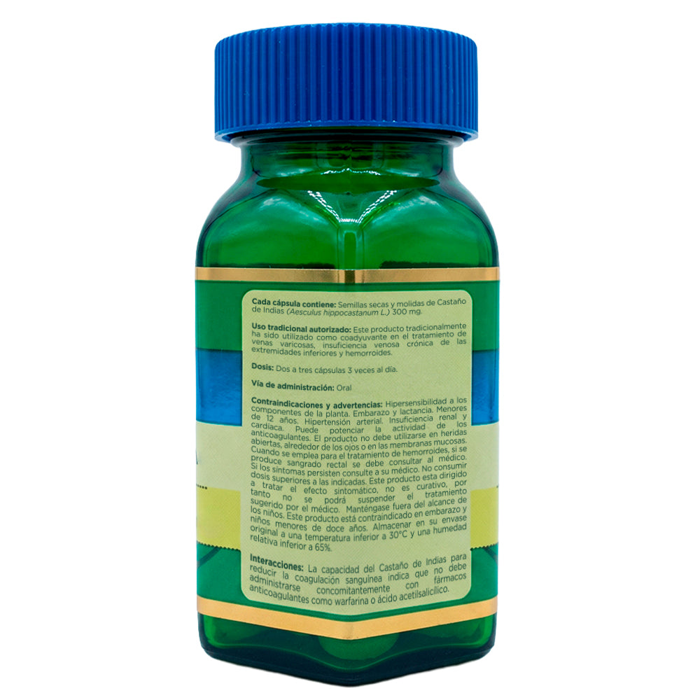 CASTAÑO DE INDIAS BOTANITAS CAPSULAS 300 MG FRASCO X 100 UNDS
