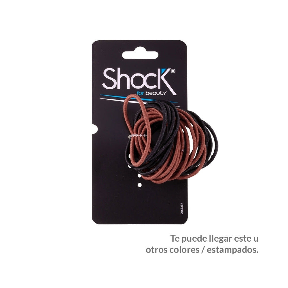 CAUCHO ELASTICO CABELLO BASIC NEGRO X 20 UNDS