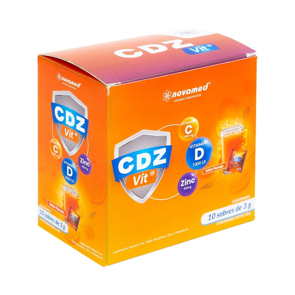 CDZ VIT (VITAMINA C+ZINC+D) POLVO CAJA X 10 SOBRES