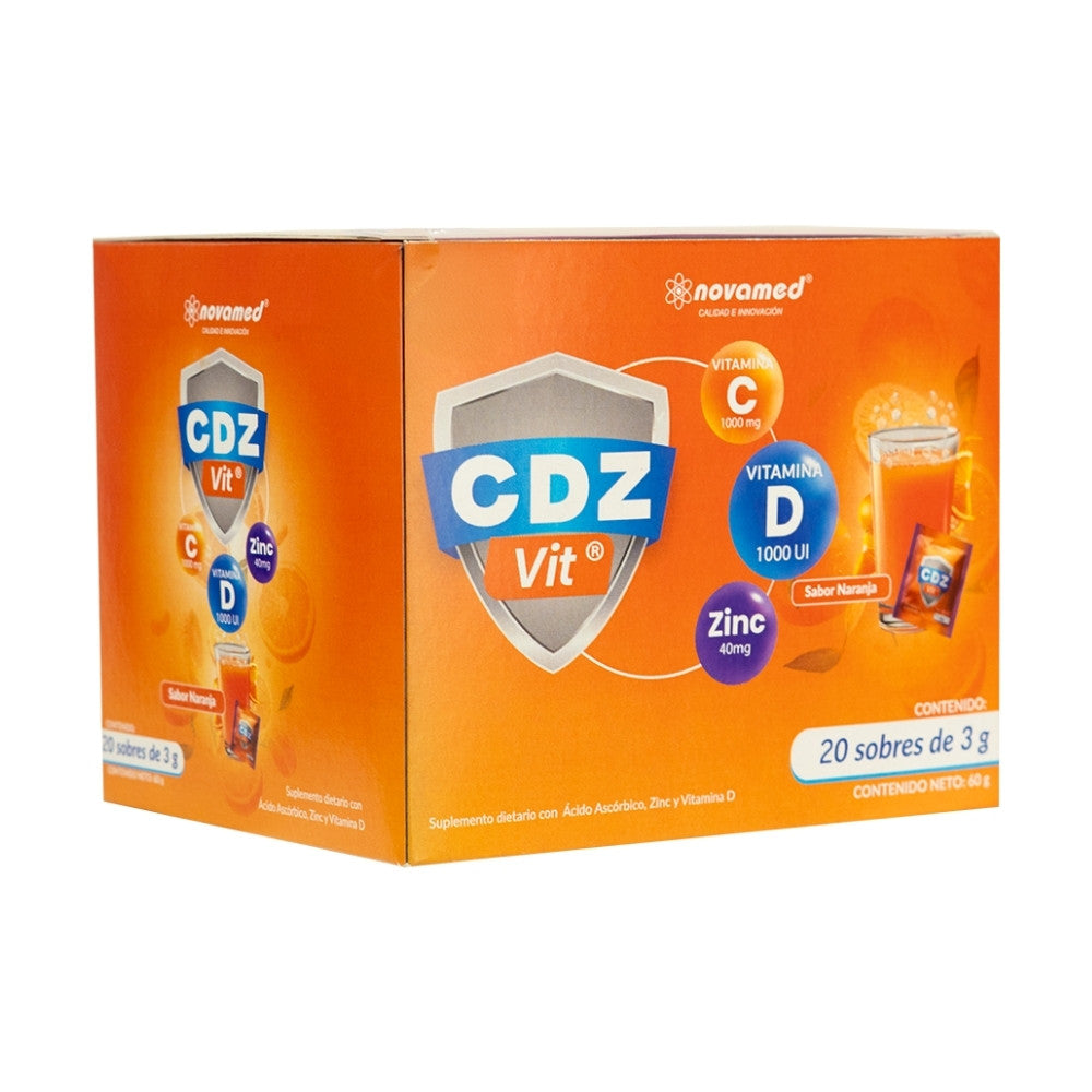 CDZ VIT (VITAMINA C+ZINC+D) POLVO CAJA X 20 SOBRES