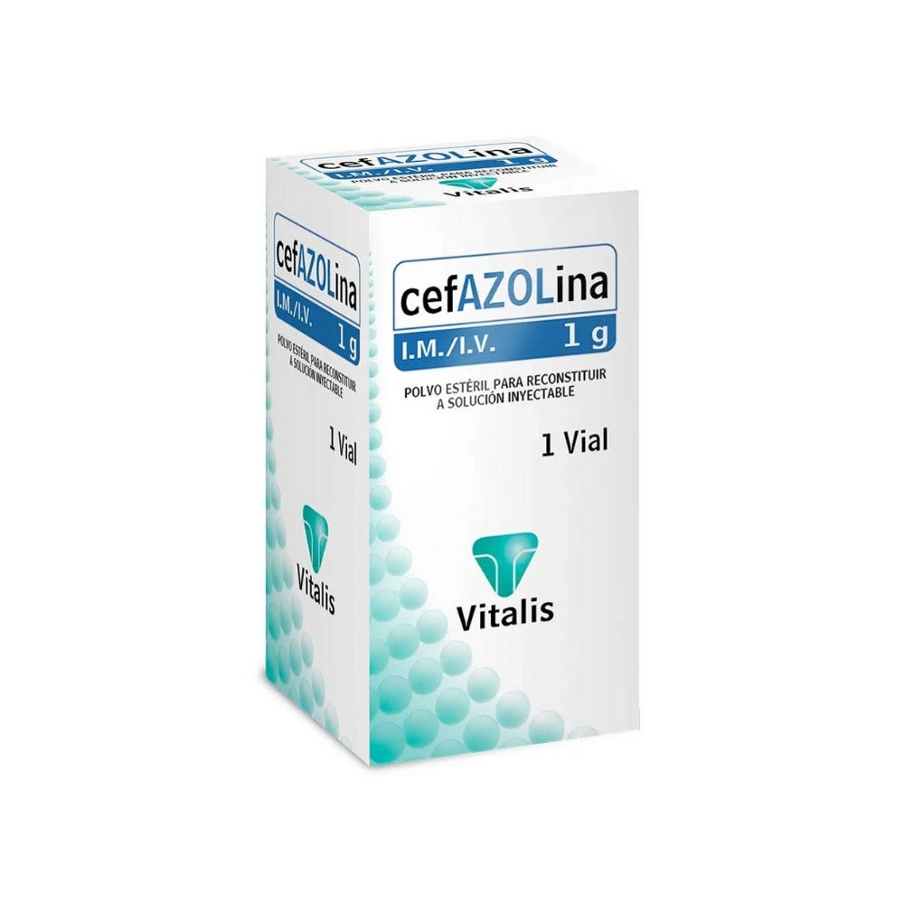 CEFAZOLINA VITALIS POLVO PARA INYECTABLE 1 G CAJA X 1 UND
