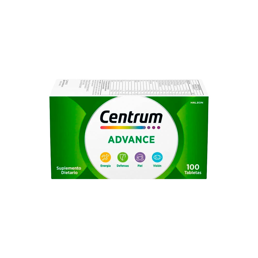 CENTRUM ADVANCE TABLETAS CAJA X 100 UNDS