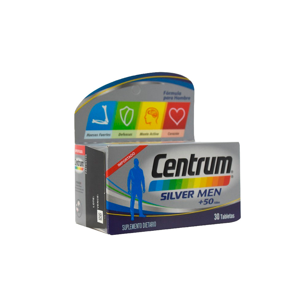 CENTRUM SILVER MEN TABLETAS CAJA X 30 UNDS