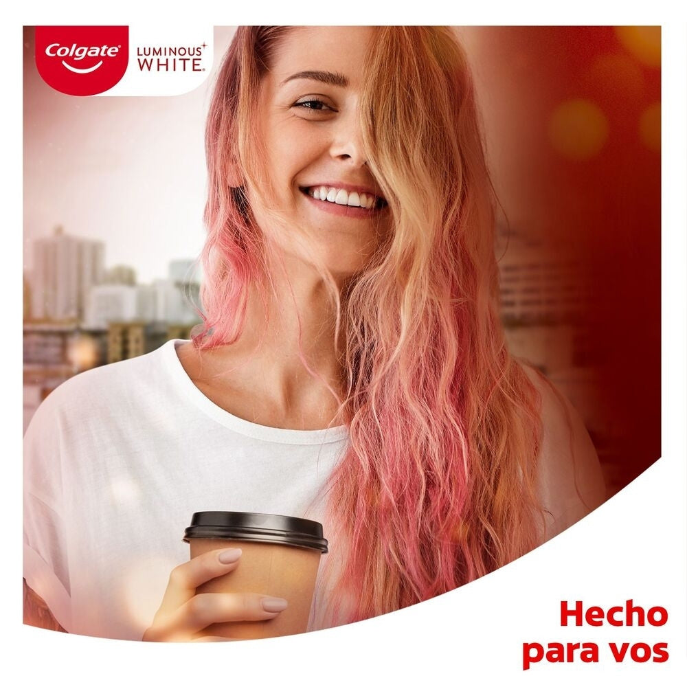 CEPILLO DENTAL COLGATE 360 LUMINOUS WHITE LOVERS CAFE-VINO X 2 UNDS