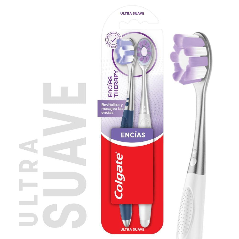 CEPILLO DENTAL COLGATE ENCIAS TERAPHY SUAVE X 2 UNDS