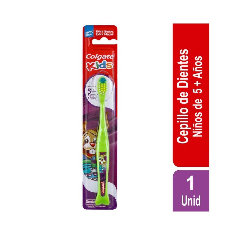 CEPILLO DENTAL COLGATE KIDS 5+ AÑOS EXTRA SUAVE X 1 UND